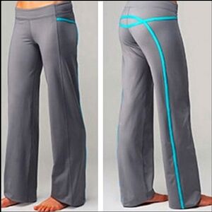 Lululemon Grey and Pink Tracker Pant Size 6